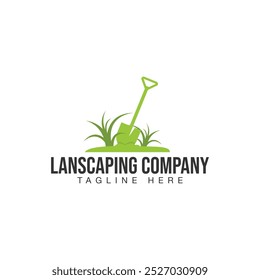 landscape logo for lawn or gardening business, organization or website-landscaping ecology design vector-Green farmer logo vector, farm badge logo template