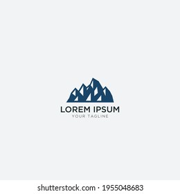landscape logo mountain outdoor blue navy