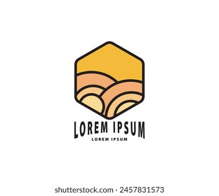 landscape logo simple good for any design logo industrial