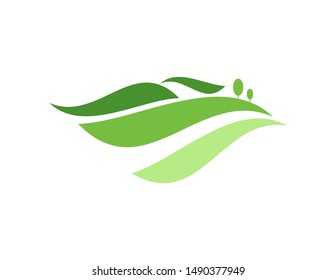 Landscape logo symbol design vector. simple flat logo template. logo for business, company, background
