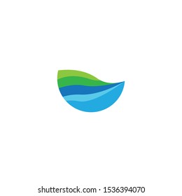 Landscape logo template vector icon design