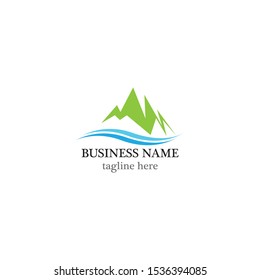 Landscape logo template vector icon design