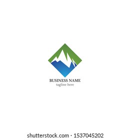 Landscape logo template vector icon design