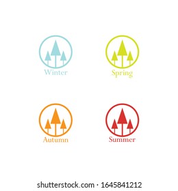 Landscape logo template vector icon design