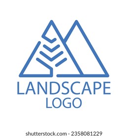 vector de logotipo paisajístico nuevo