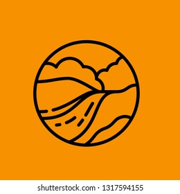 Landscape Logo Vector Graphic Download Template Modern
