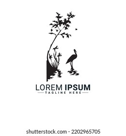 Landscape logo vector illustration design 