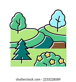 landscape maintenance services color icon vector. landscape maintenance services sign. isolated symbol illustration