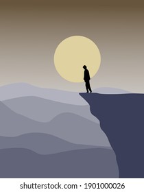 Landschaft, Hintergrund, Vektorgrafik.