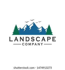 Landscape / mountain logo design inspiration. Outdoor, adventure logo