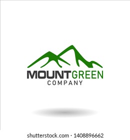 Landscape mountain logo design template