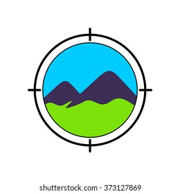 Landscape mountain Logo Template