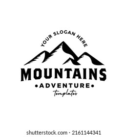 landscape mountain outdoor adventure logo inspiartion design