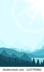 Landscape with Mountain Peaks