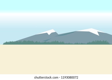 landscape mountain sky