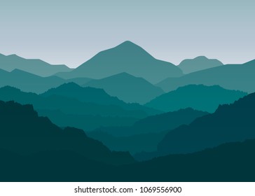 Landscape mountains 