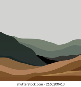  landscape with mountains illustration creative design beautiful art wallpaper design background