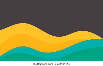 Landscape mountains. vector flat illustration for background design.