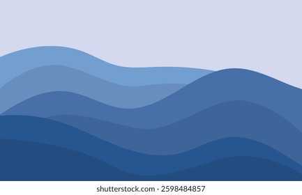 Landscape mountains. vector flat illustration for background design.