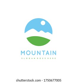 Logo "Landschaft und natürliche Berge"