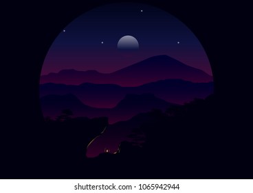 landscape nature Illustration  