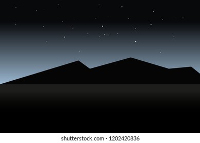 landscape nature mountain night