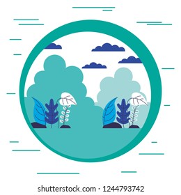 landscape nature plants foliage sticker
