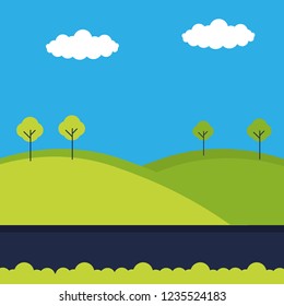 landscape nature trees