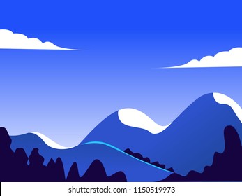 landscape nature vector