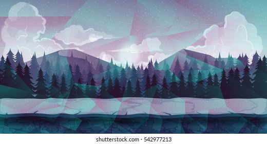 Landscape, nature vector background.  illustration for your design