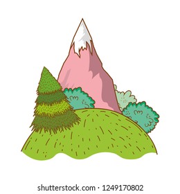 Landscape nature wtih mountain