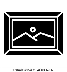 Landscape Painting Icon Element For Design