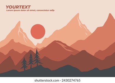 Landscape pattern background for your design needed