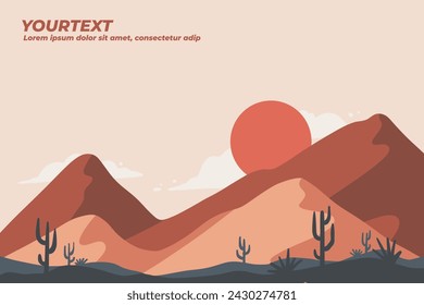 Fondo de patrón de paisaje para su diseño necesario