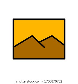 Landscape Picture Icon vector illustration