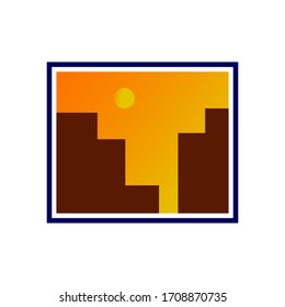 Landscape Picture Icon vector illustration
