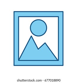 Landscape picture symbol