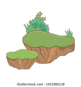 Landscape piece of earth design vector illustration