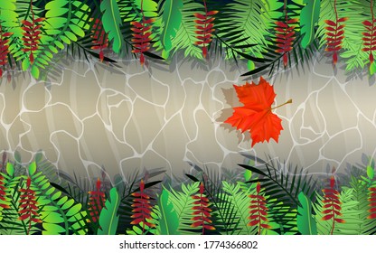 paisaje de rill en la jungla