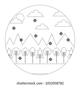 landscape seasonal scene