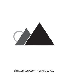 Landscape sign for simple logo design
