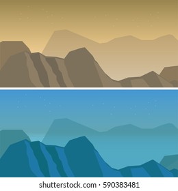 landscape silhouette