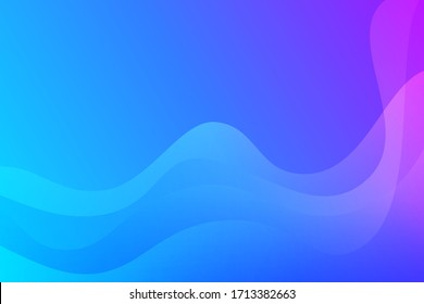 Landscape skyblue gradient fill vector abstract background minimalistic concept. Graphic design element for games, web pages, banners