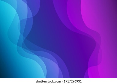 Landscape skyblue gradient fill vector abstract background minimalistic concept. Graphic design element for games, web pages, banners