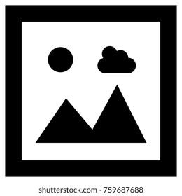 landscape snapshot isolated icon
