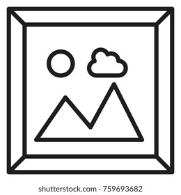 landscape snapshot isolated icon