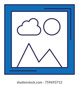landscape snapshot isolated icon