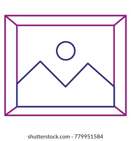 landscape snapshot isolated icon