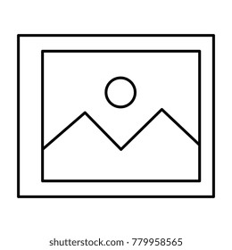 landscape snapshot isolated icon