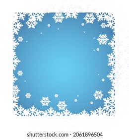 Landscape with snow-filled areas.3d abstract pastel paper cut illustration of winter landscape with cloud,pines and mountains.house and santa claus flying.Happy New Year and Merry Christmas background